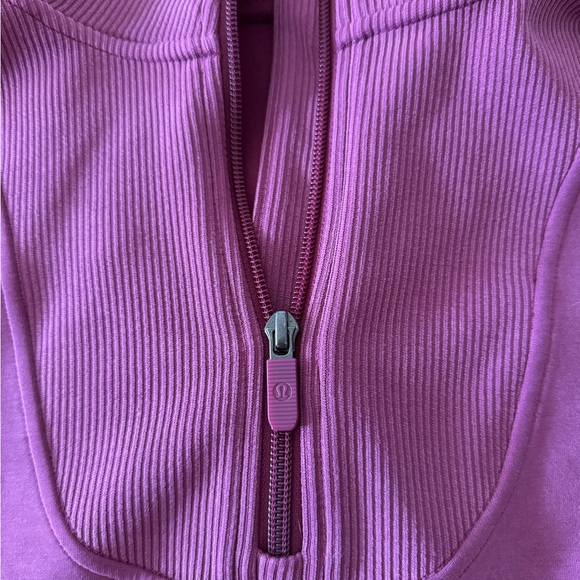 Lululemon brushed softstreme ribbed half zip - Picture 4 of 7